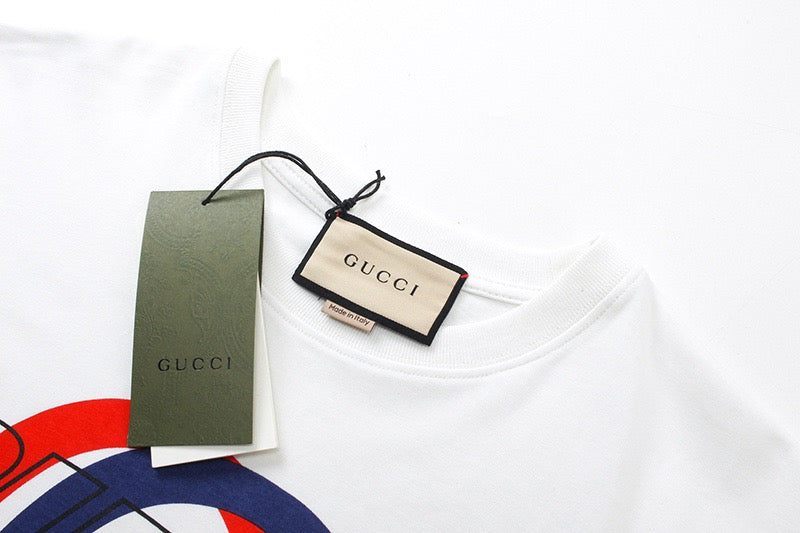 Spring and summer new style horseneck button print round neck short sleeved T-shirt