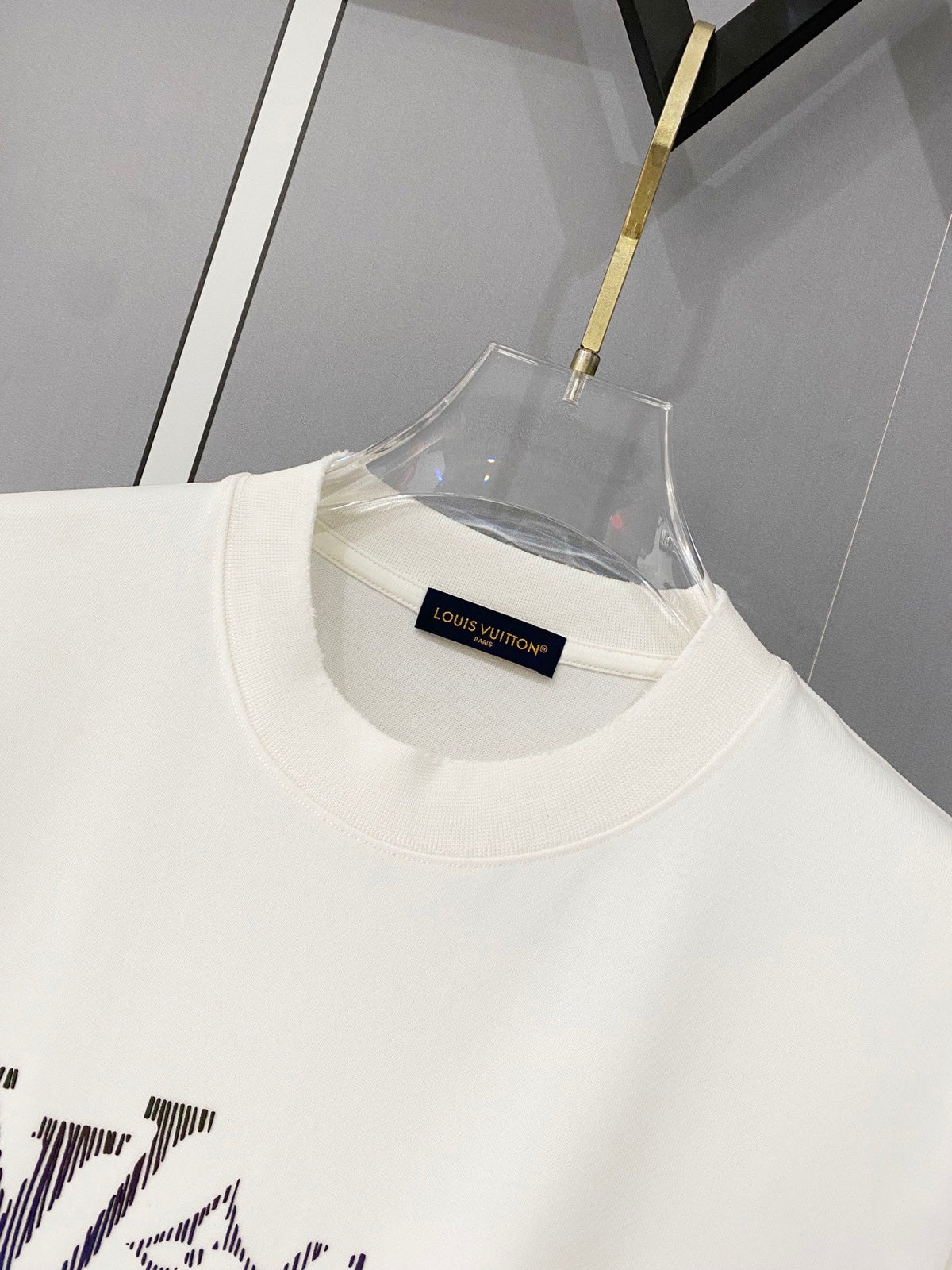 Classic letter printed pure cotton T-shirt -011
