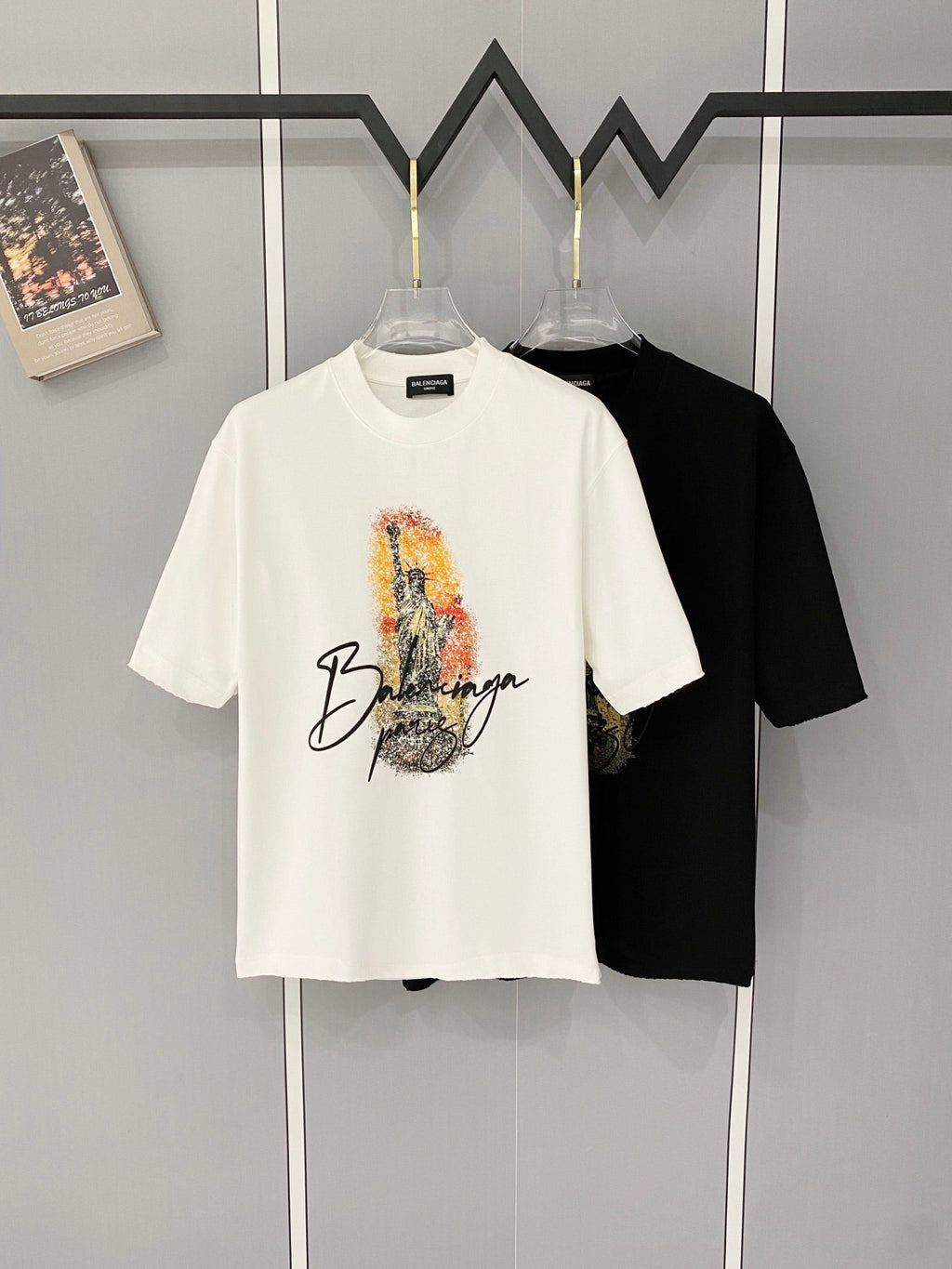 Classic letter printed pure cotton T-shirt -012