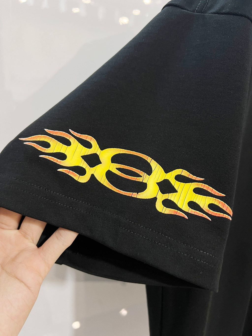 New Flame Pattern Letter T-shirt