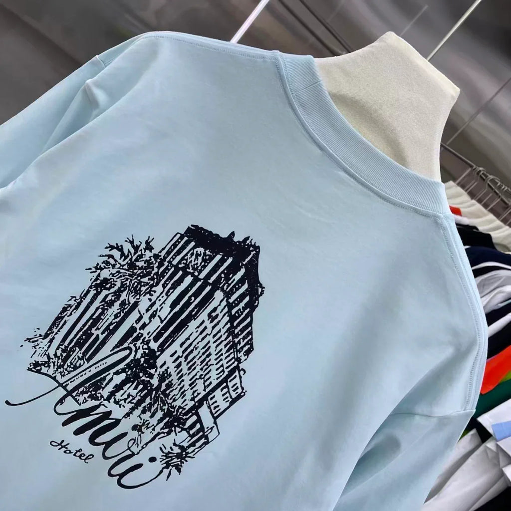 Printed short sleeved T-shirt