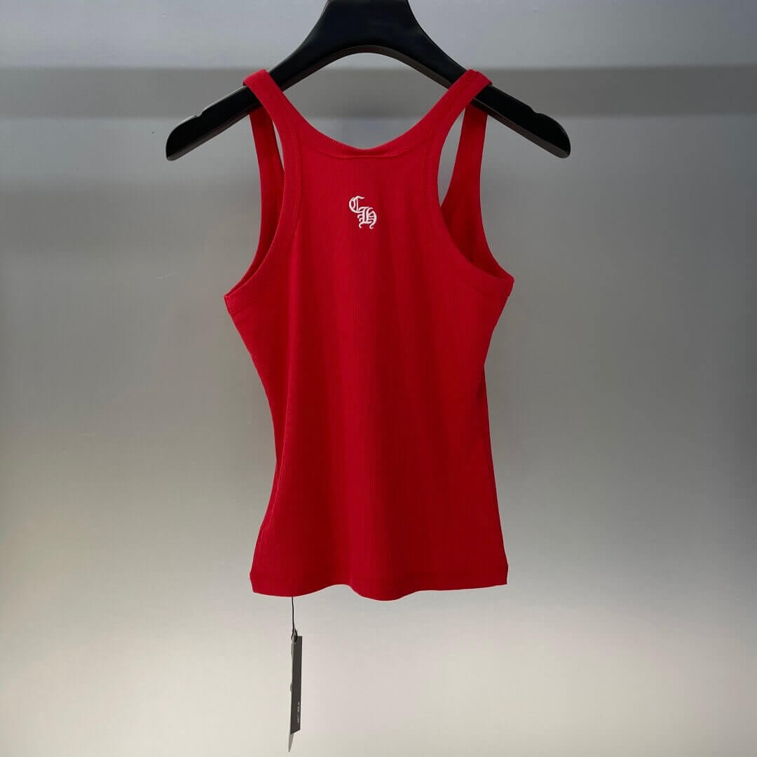 Sanskrit Embroidered Ribbed Vest
