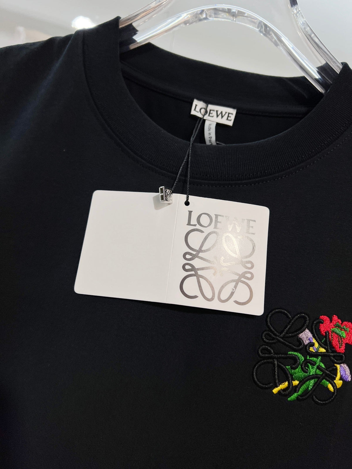 New Embroidered Rose Letter Short Sleeve
