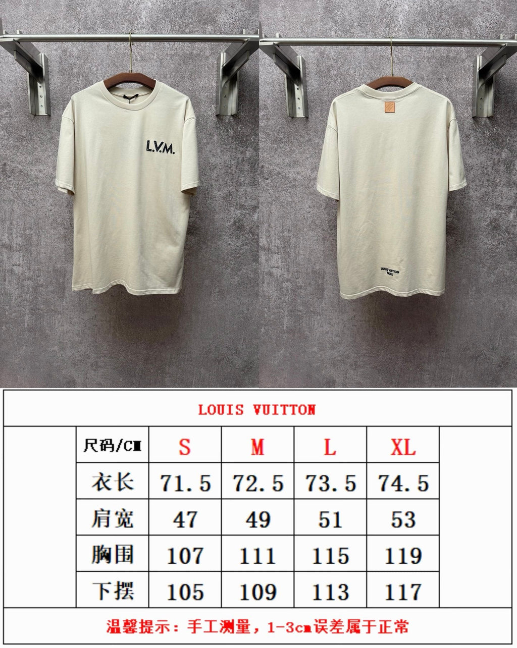 Vintage letter printed round neck short sleeved T-shirt