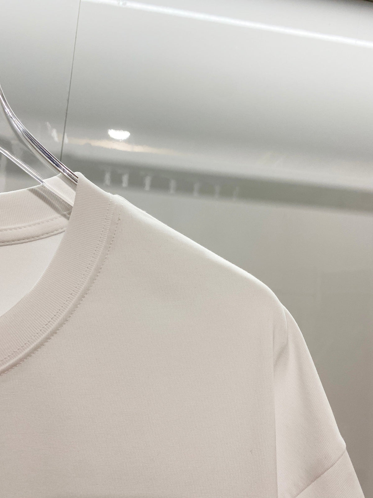Arm Zhangzi Color blocked Round Neck T-shirt