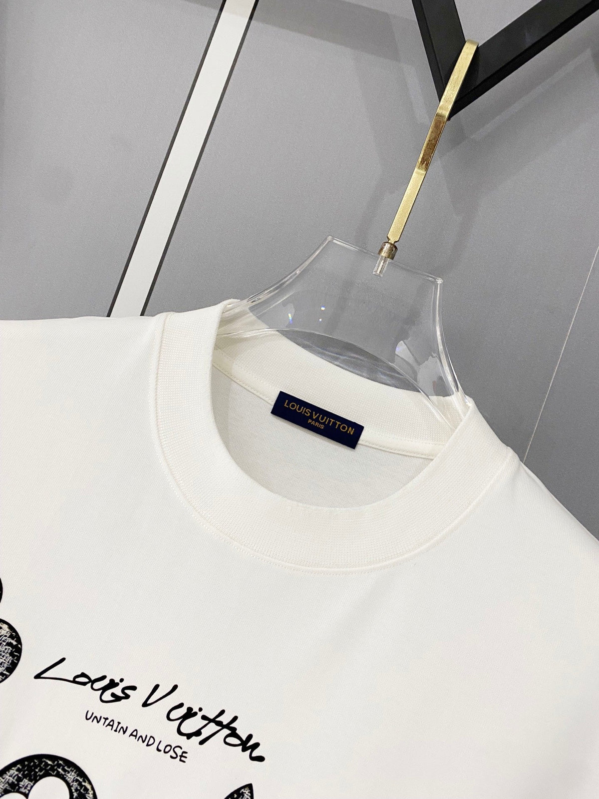 Classic letter printed pure cotton T-shirt -014