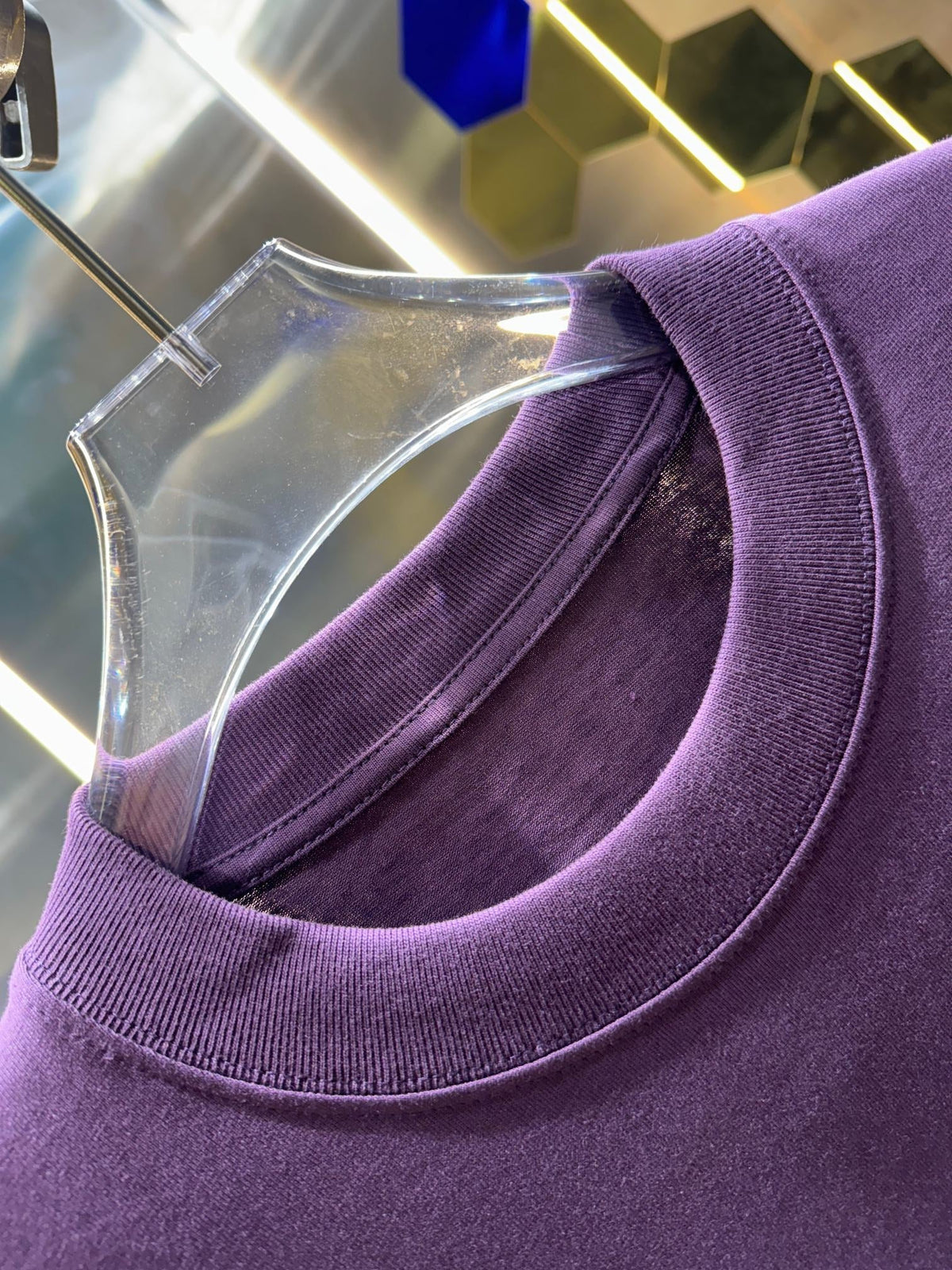 Spring and summer new classic small label color card round neck couple short sleeved T-shir