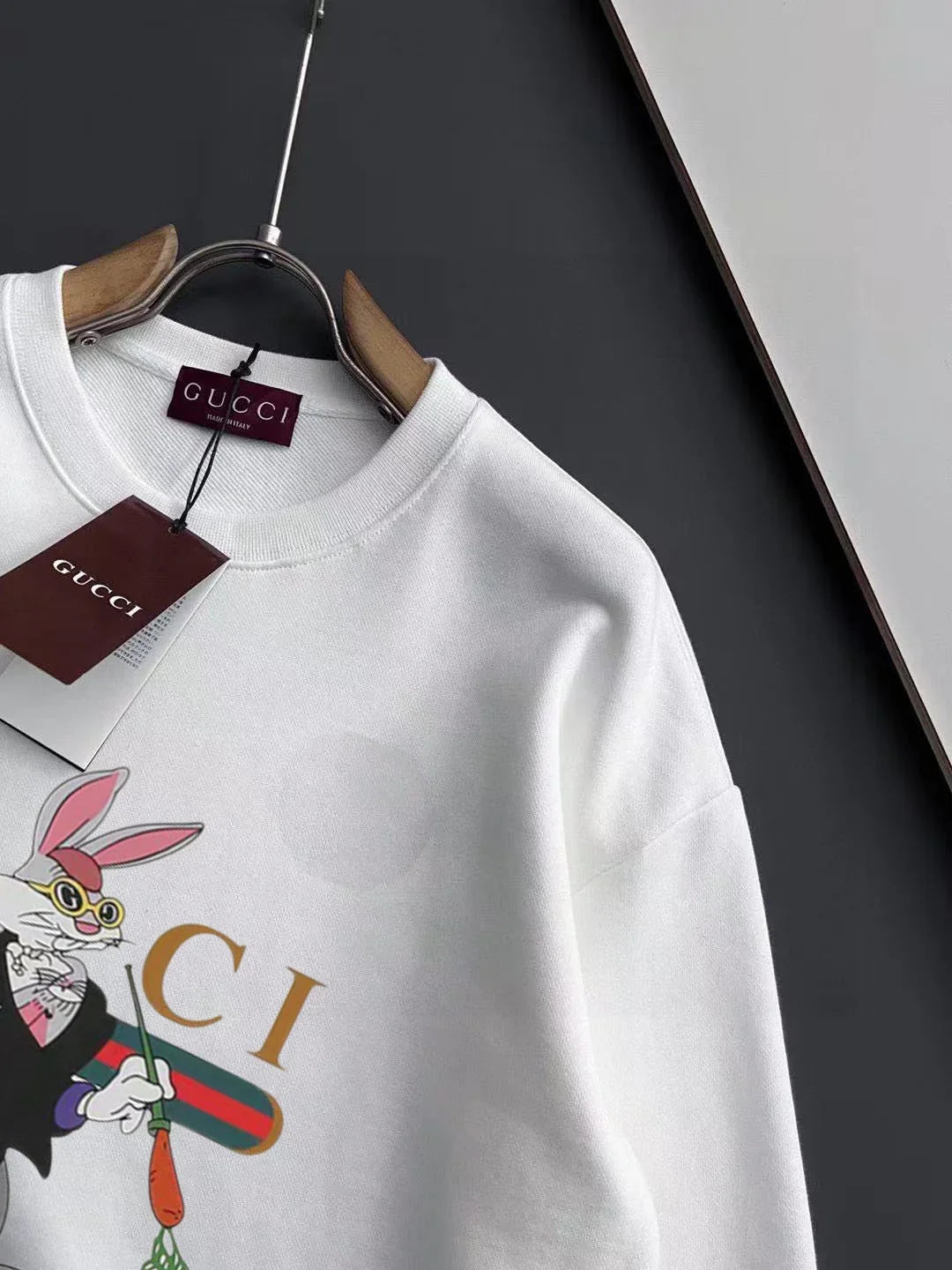 New printed pullover round neck hoodie