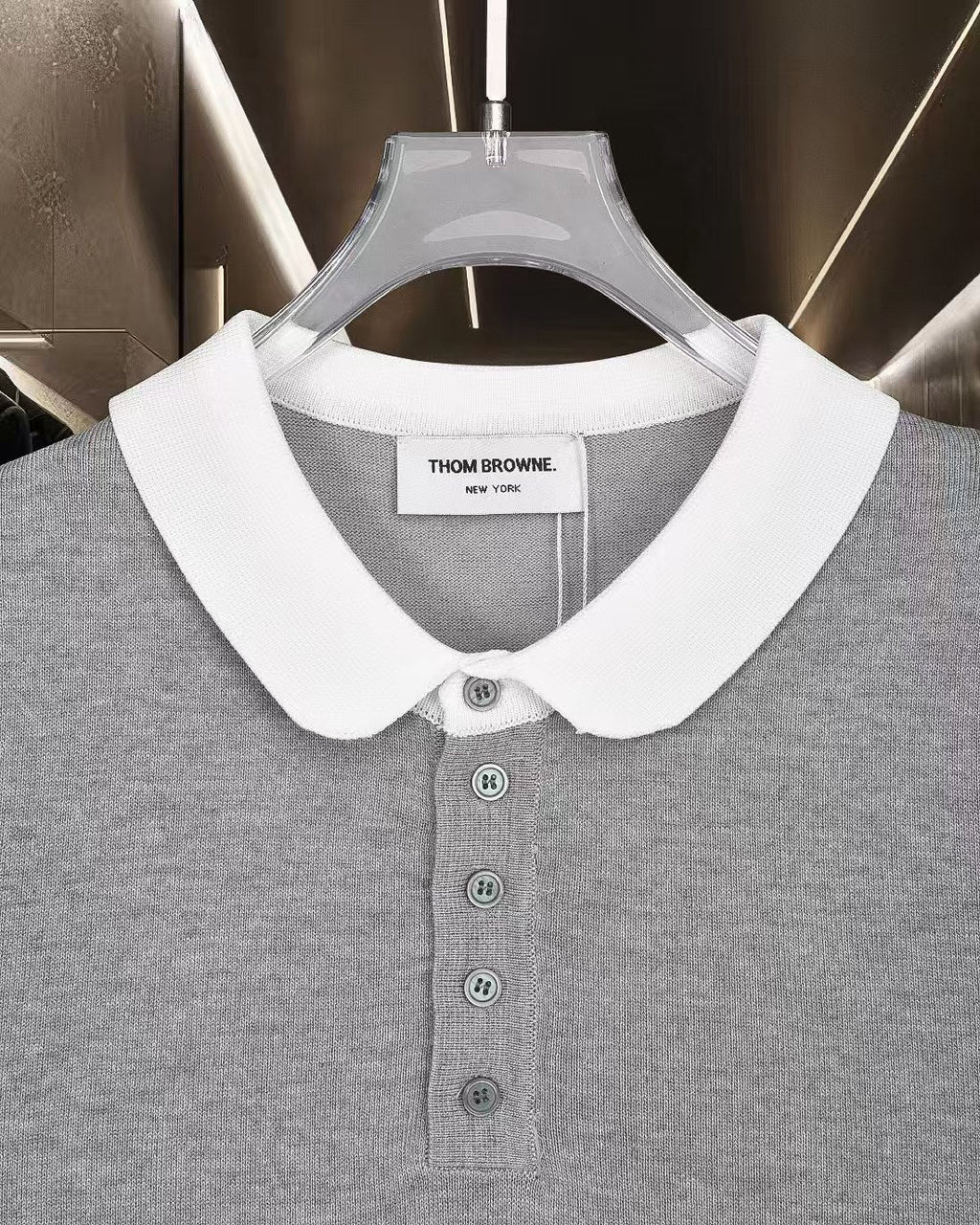 New color blocked polo shirt