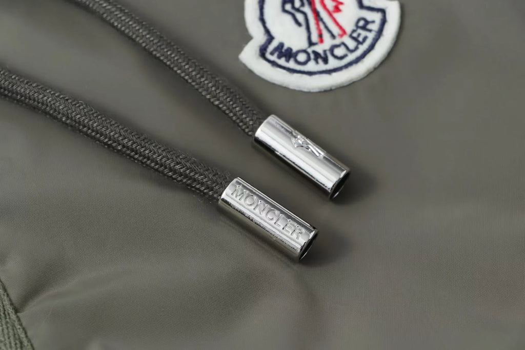New ribbon splicing hooded jacket