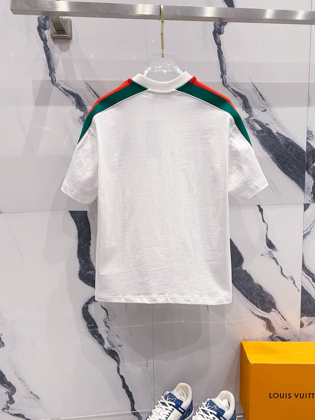 Red And Green Stripes T Shirt
