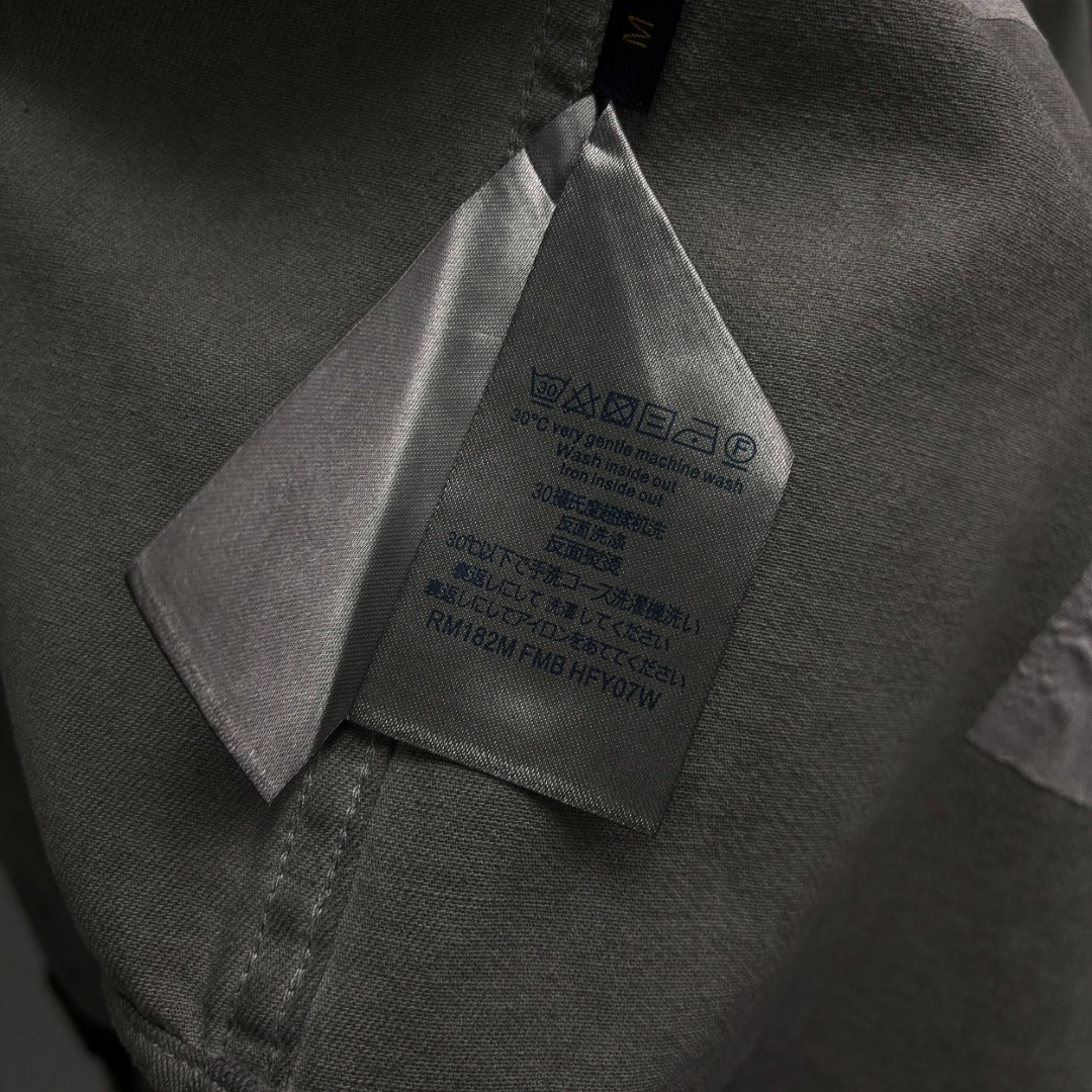 Embroidered denim shirt