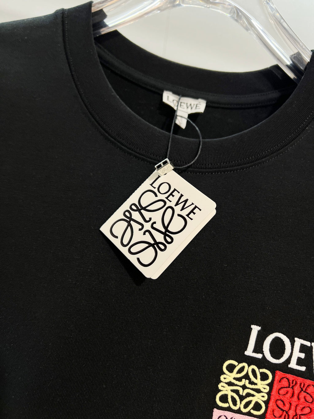 New Nine Grid Embroidered Short Sleeve
