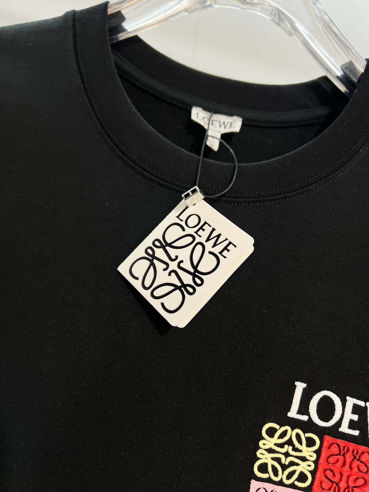 New Nine Grid Embroidered Short Sleeve