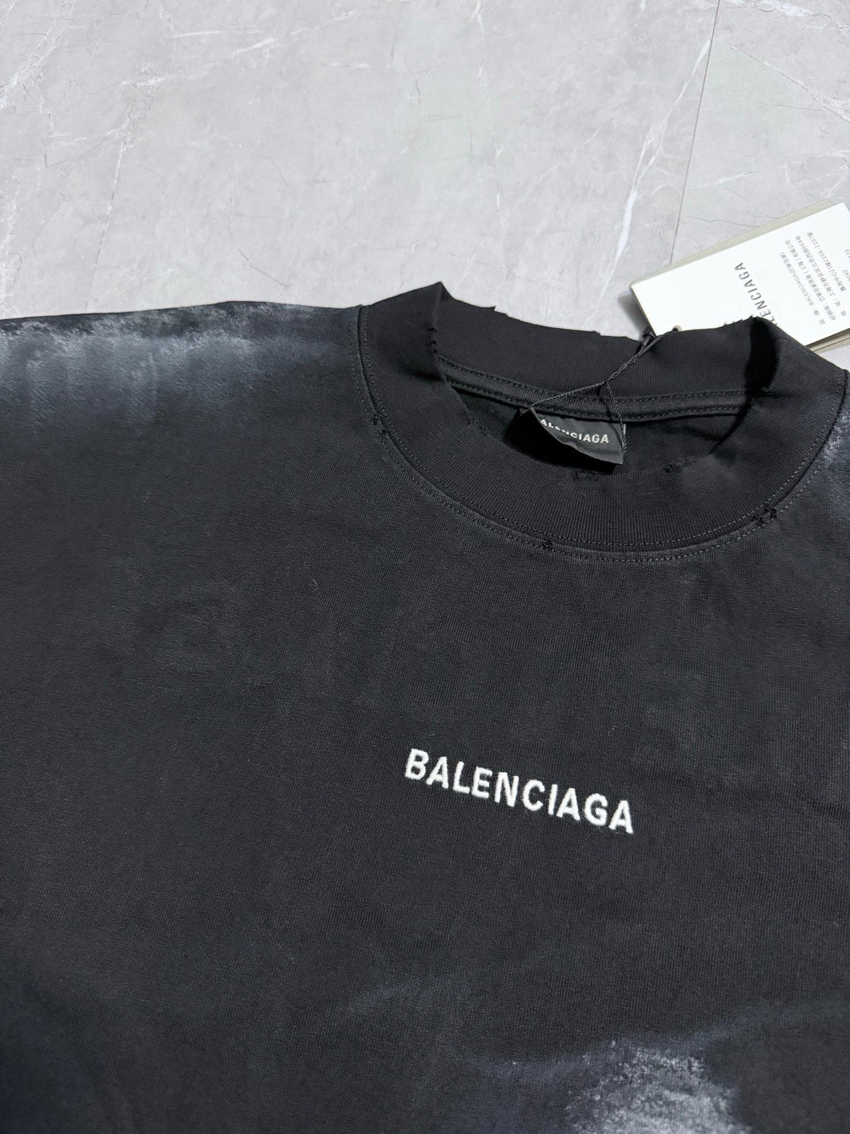 Flat knit short sleeved T-shirt