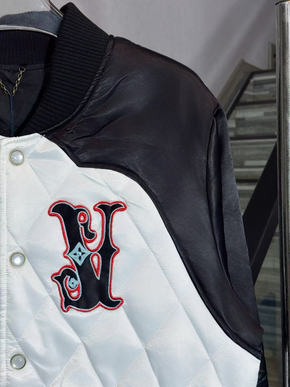 Smiling hooded zipper jacket