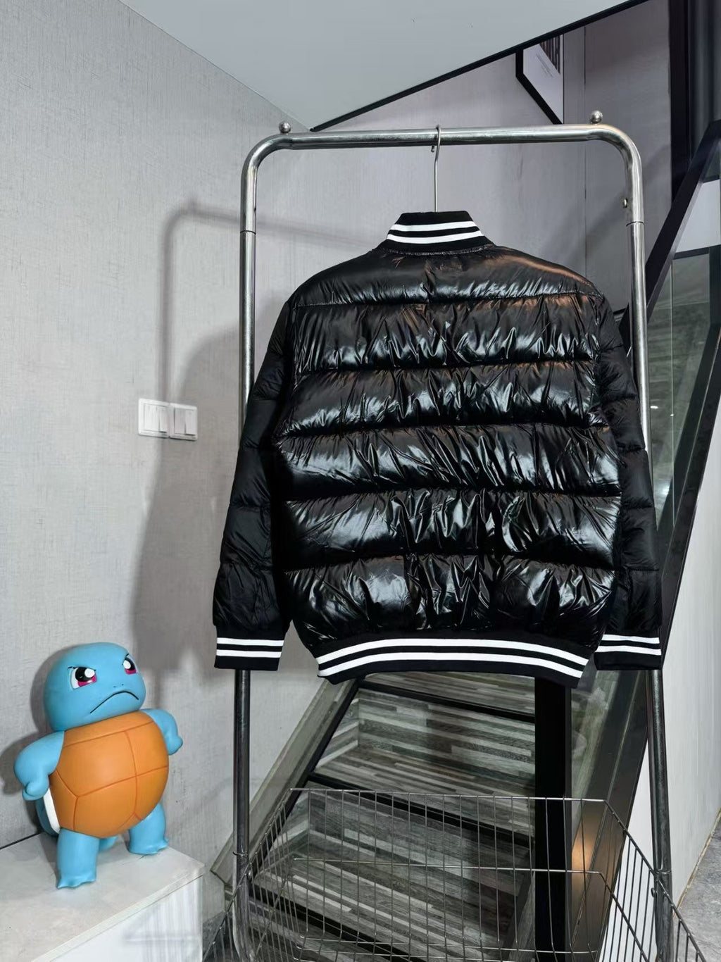 Bright down cotton baseball jacket