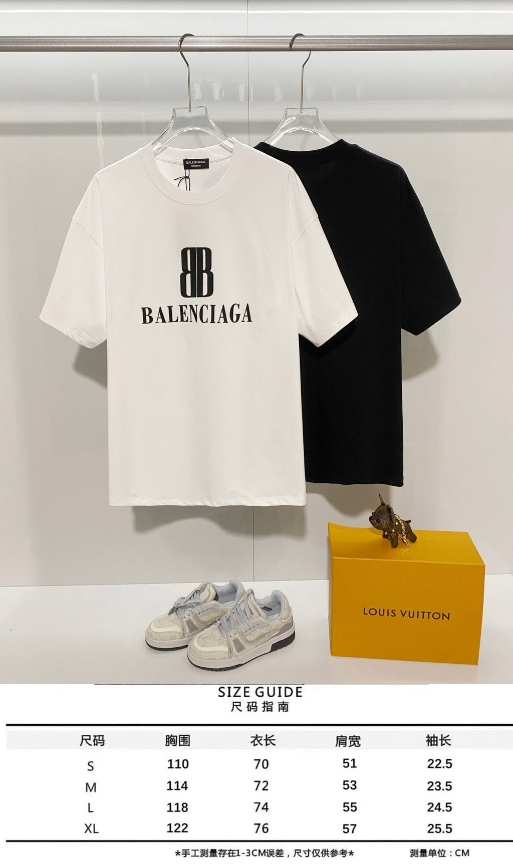 Double B 3D offset printed letter round neck T-shirt