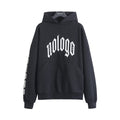 Crack printed hooded sweatshirt