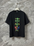 Classic short sleeved T-shirt with letter hot stamping technology
