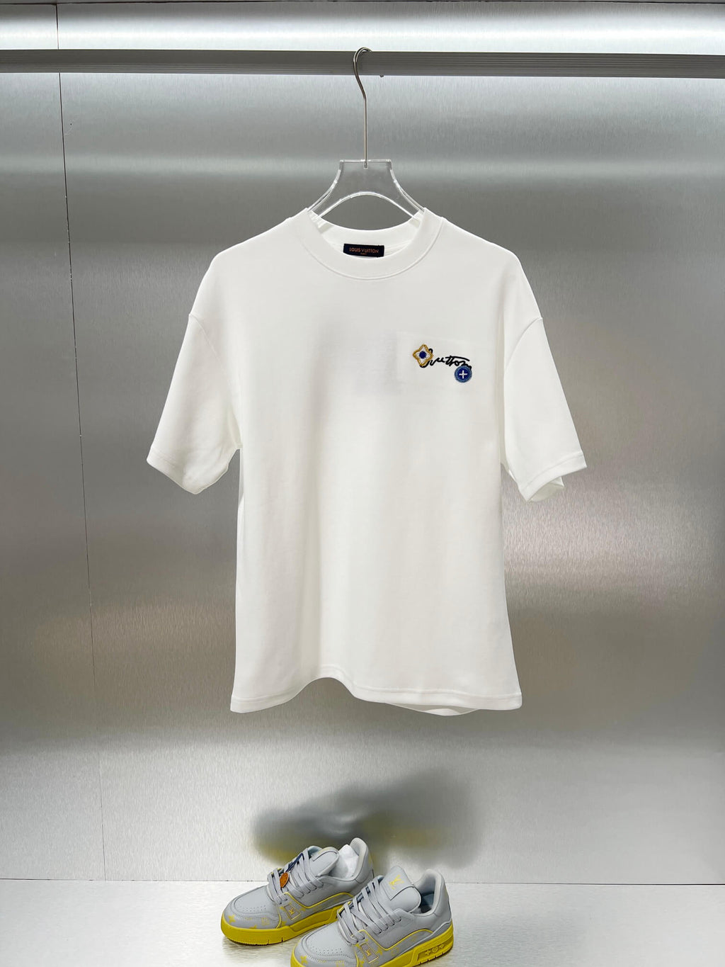 Handwritten Signature Badge T Shirt