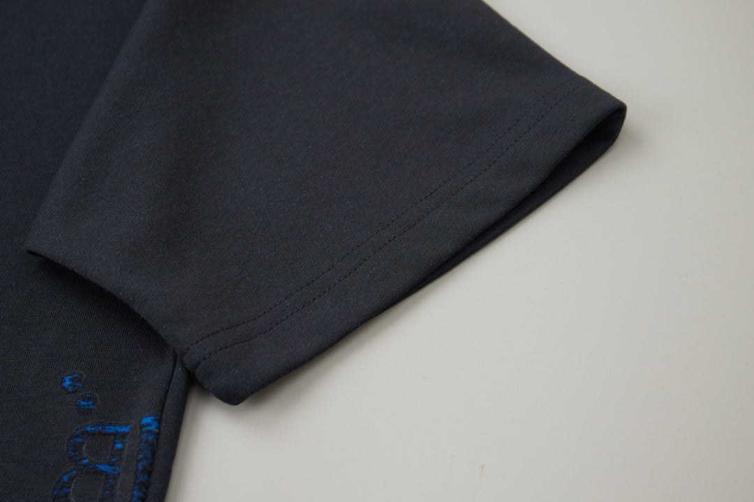 Classic logo burned jacquard short sleeved shirt