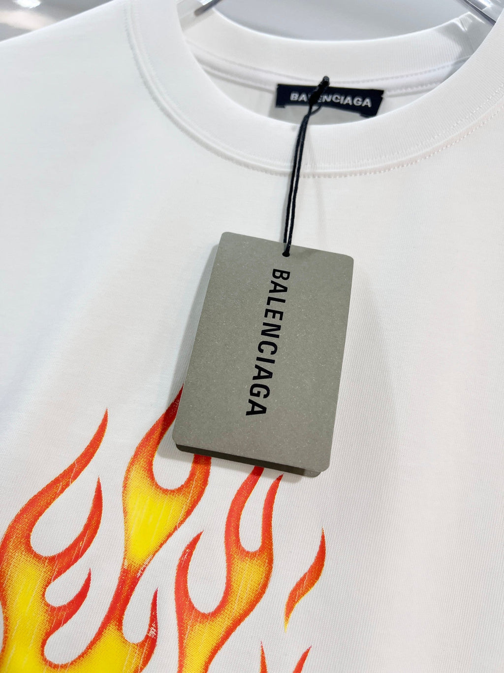 New Flame Pattern Letter T-shirt