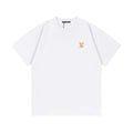 2026 new custom leather badge logo unisex short sleeved t-shirt