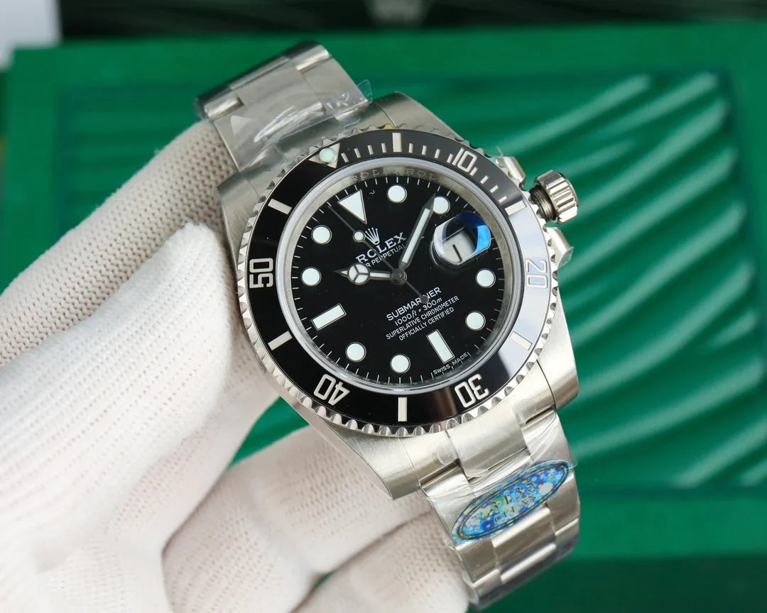 C-Factory -Black -Silver 904L Steel - Automatic - 41mm
