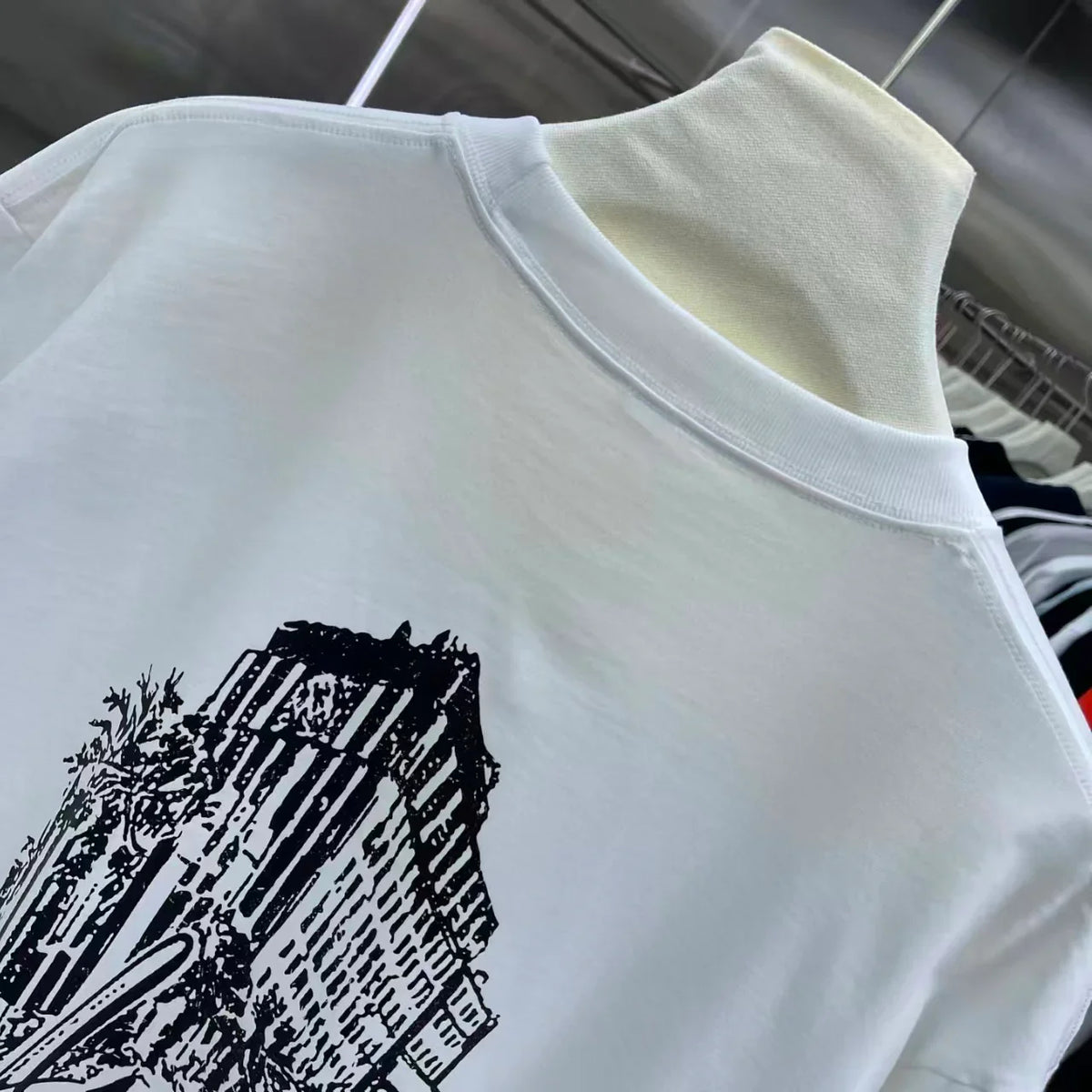 Printed short sleeved T-shirt
