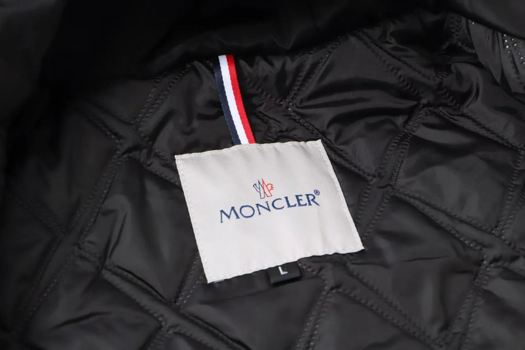New ribbon splicing hooded jacket