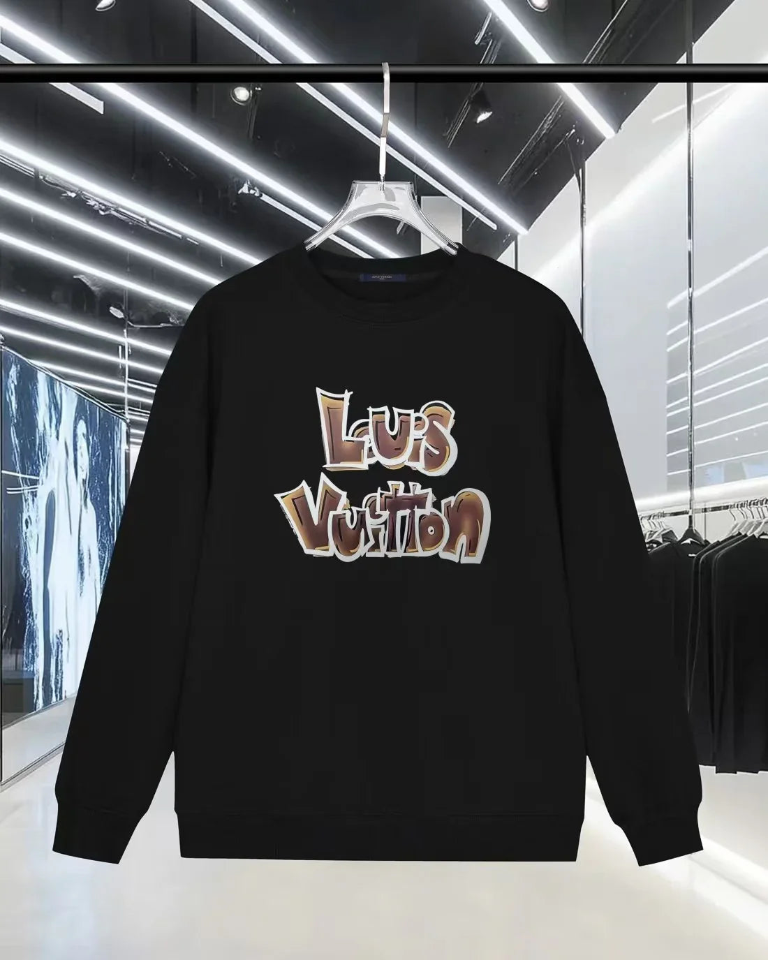 Color blocked offset letter hoodie