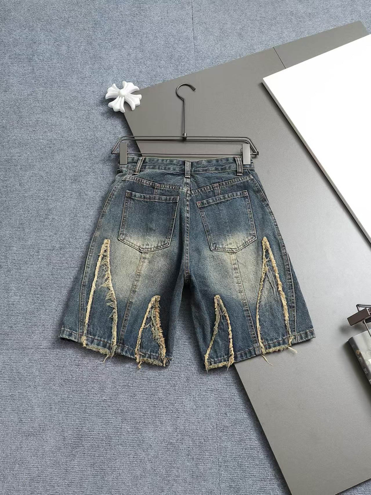 New denim shorts