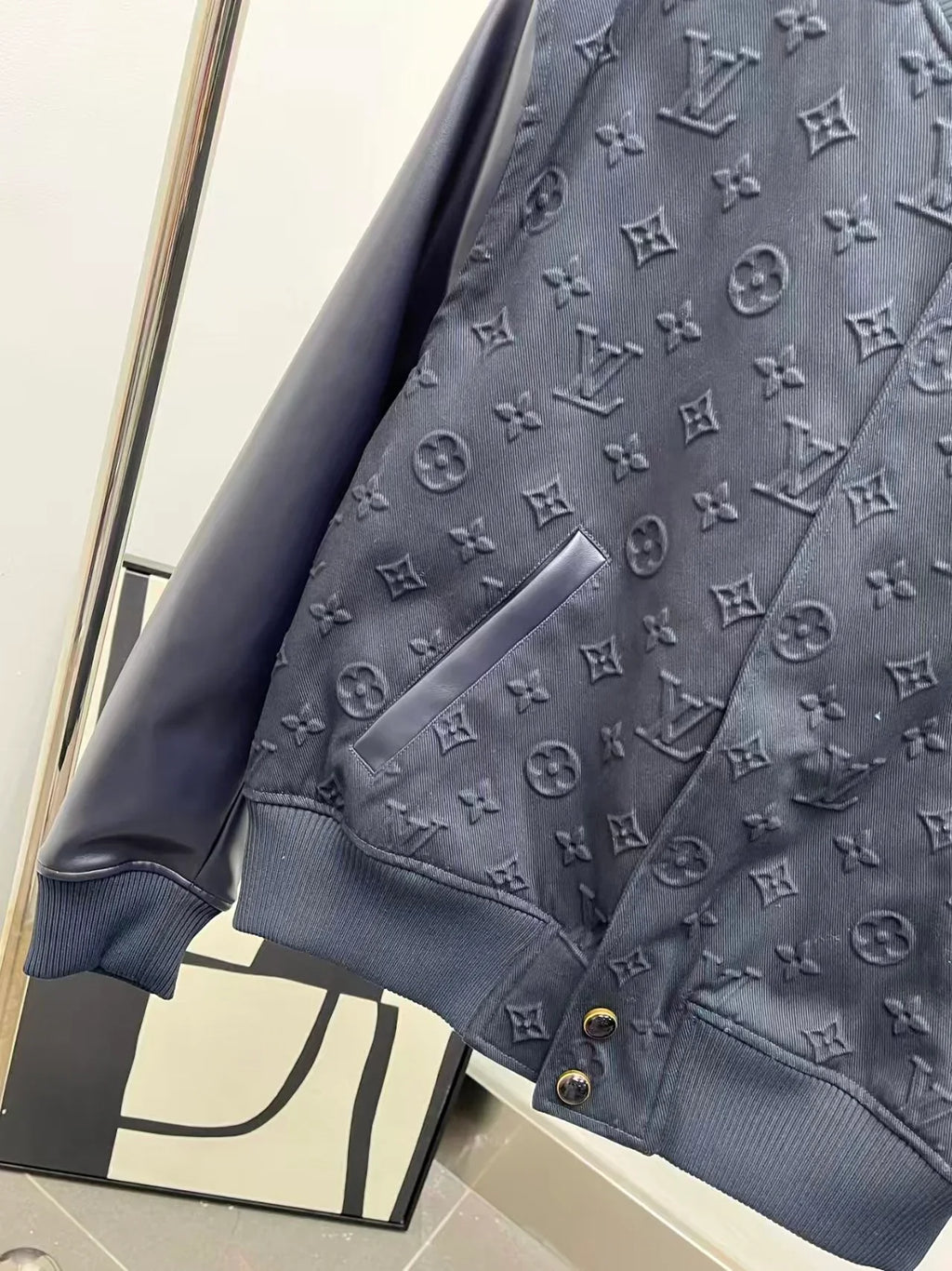 New embossed baseball jacket