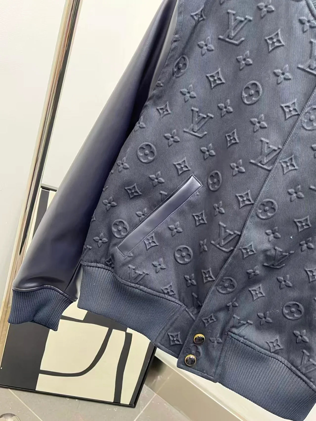 New embossed baseball jacket