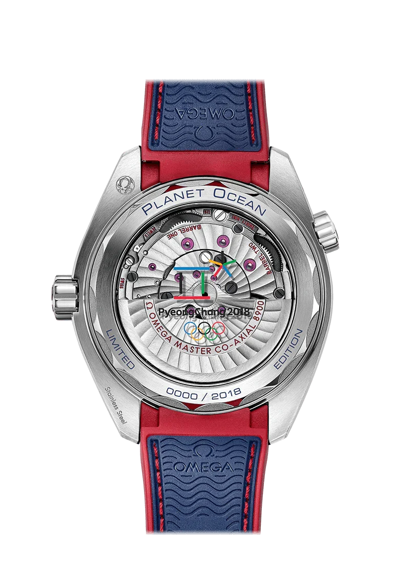 Blue Red Steel - Blue Rubber - 43.5mm