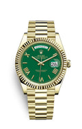 Yellow gold - Green dial - Automatic- 41mm
