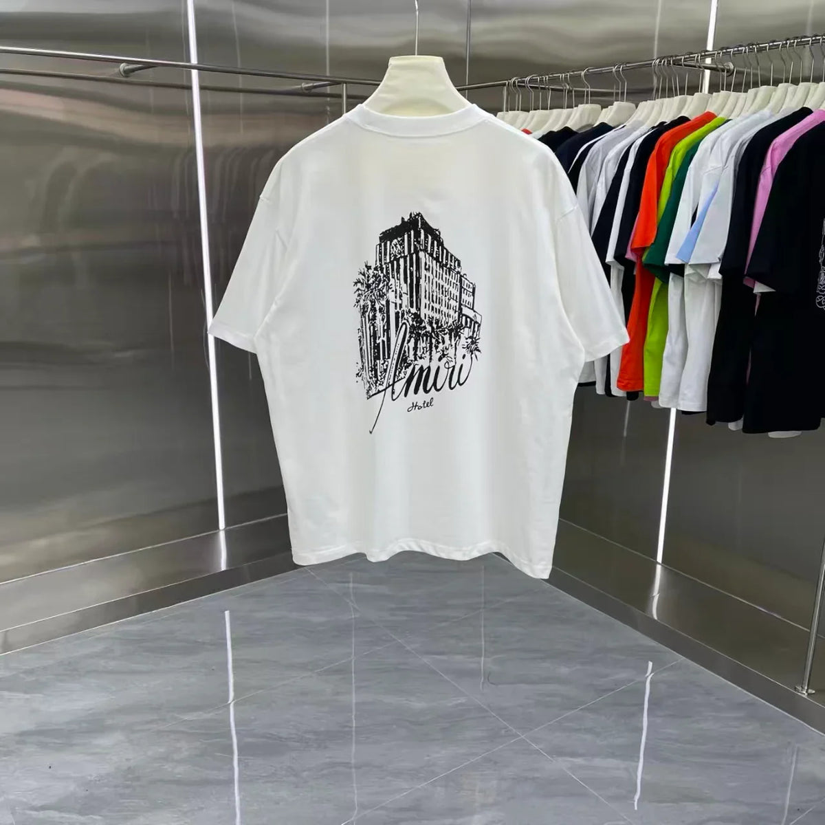 Printed short sleeved T-shirt