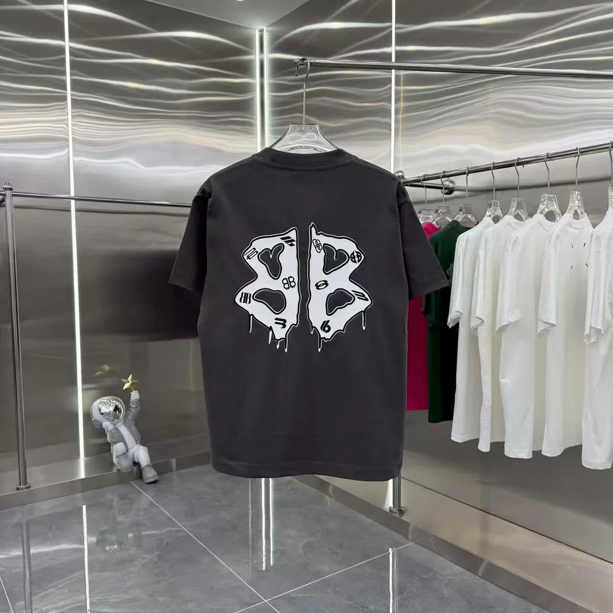 New flocking short sleeved T-shirt
