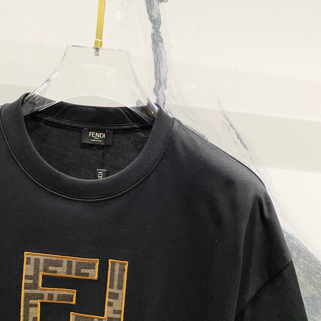 Double F Embroidery T Shirt