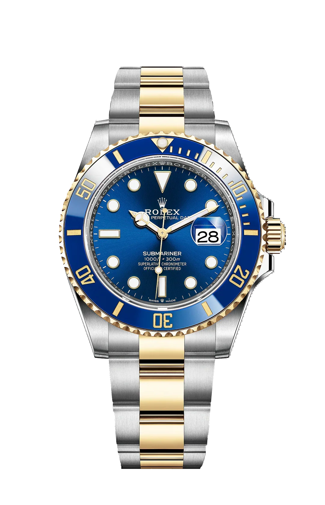 BLUE DIAL Watch - Silver Gold-Automatic - 41mm