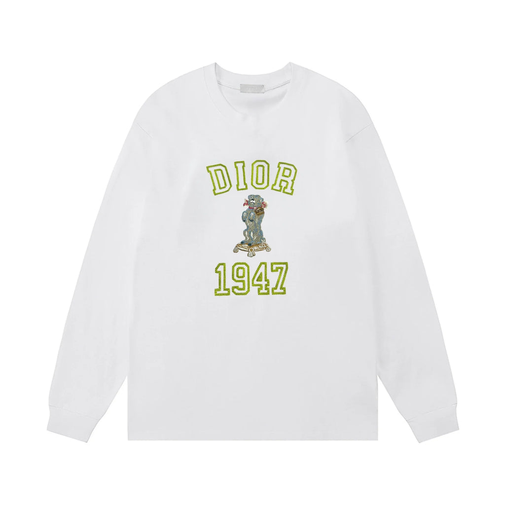 Cross stitch letter logo, unisex long sleeved design