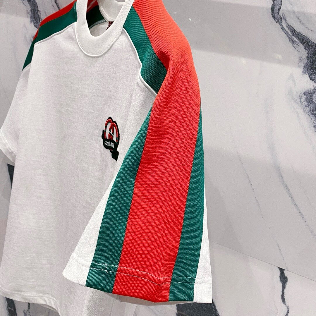 Red And Green Stripes T Shirt