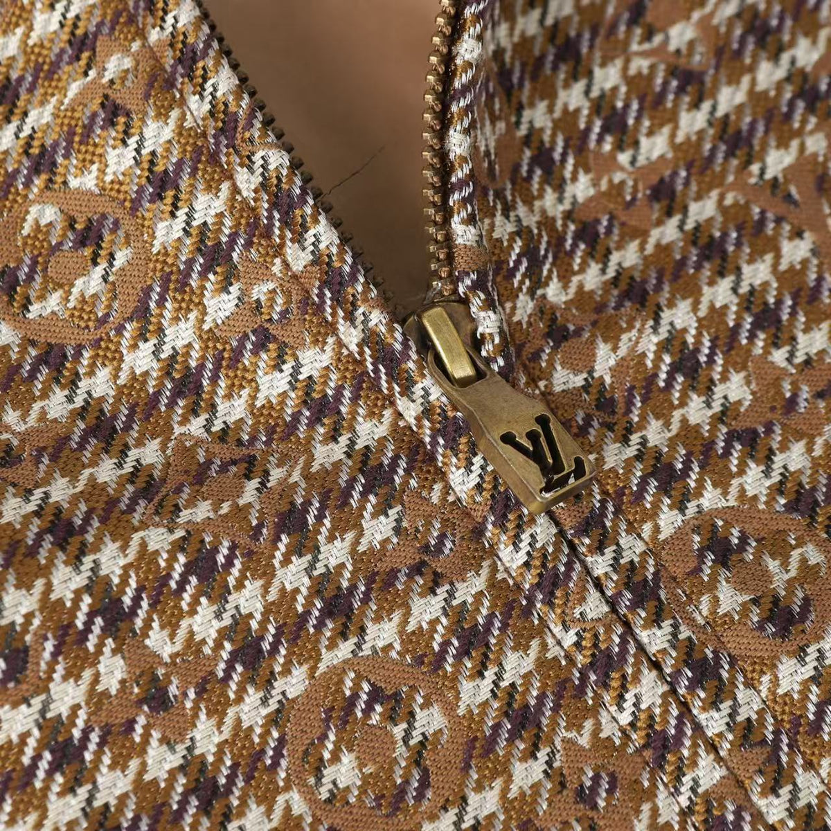 Thousand Bird Grid Old Flower Jacket Coat