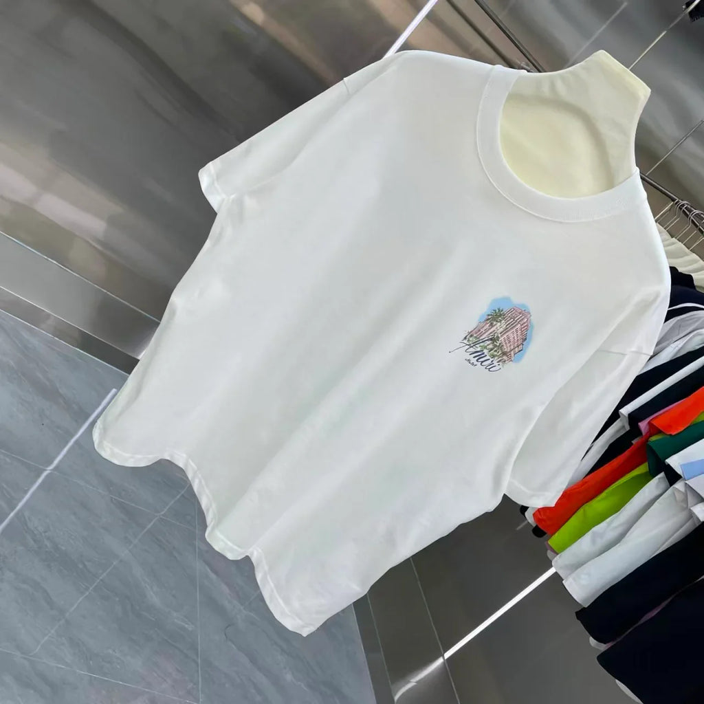 Printed short sleeved T-shirt