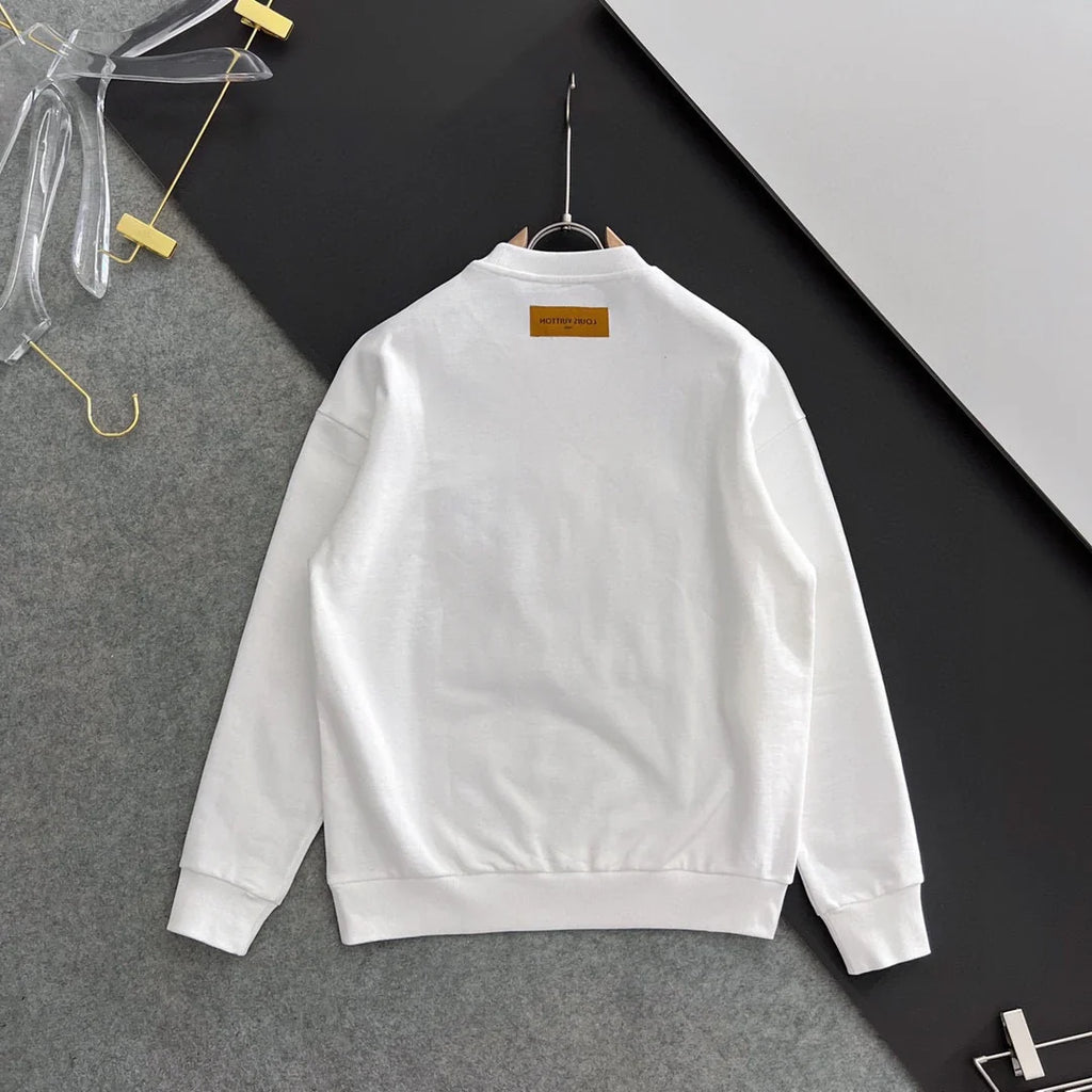New printed pullover round neck hoodie