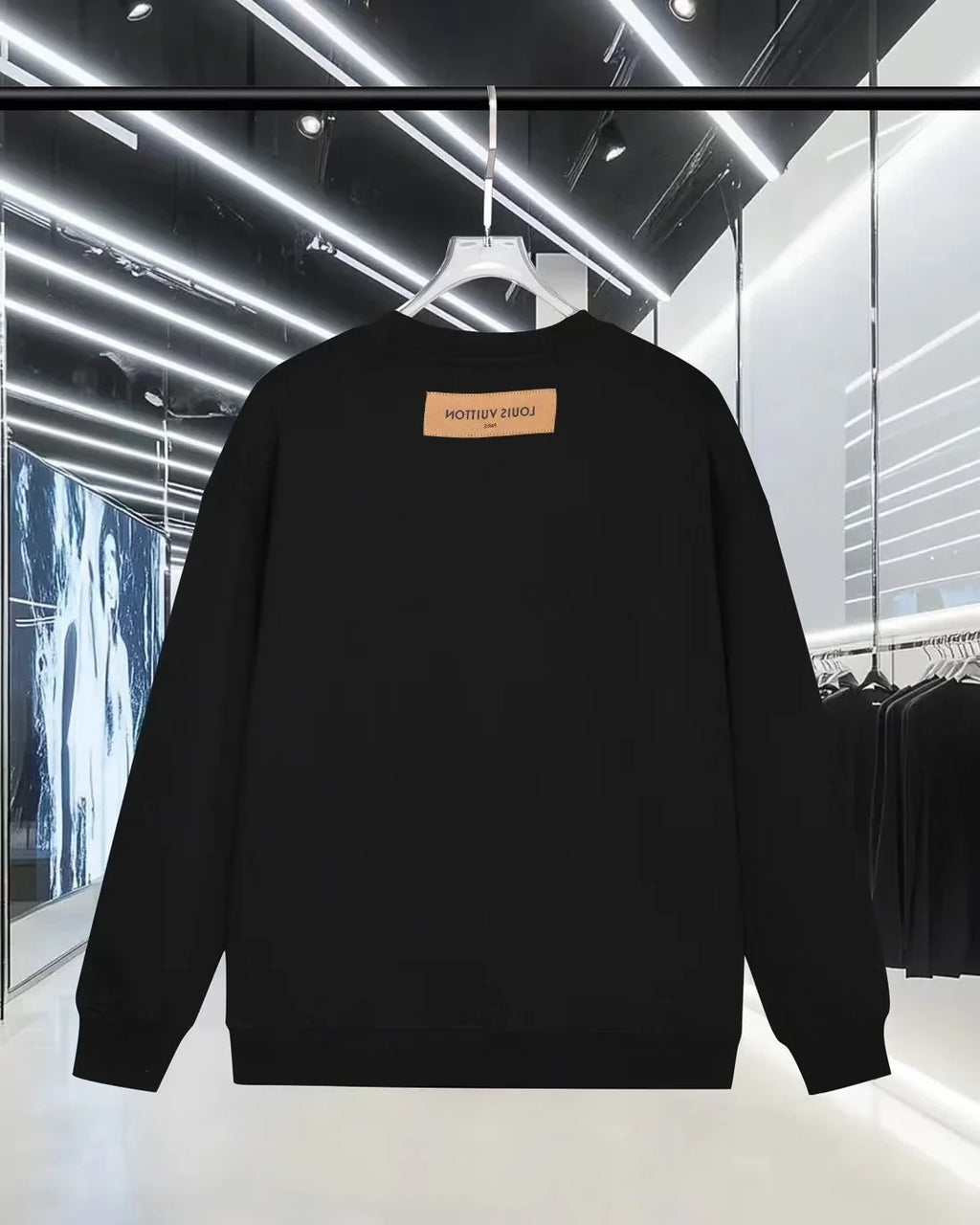 Color blocked offset letter hoodie