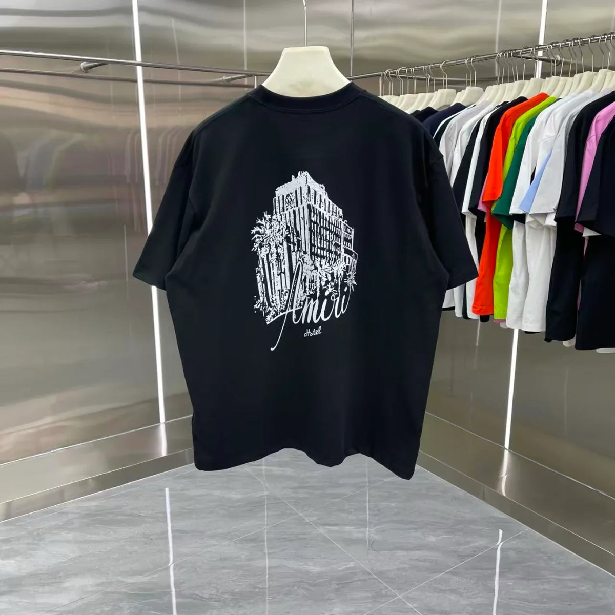 Printed short sleeved T-shirt