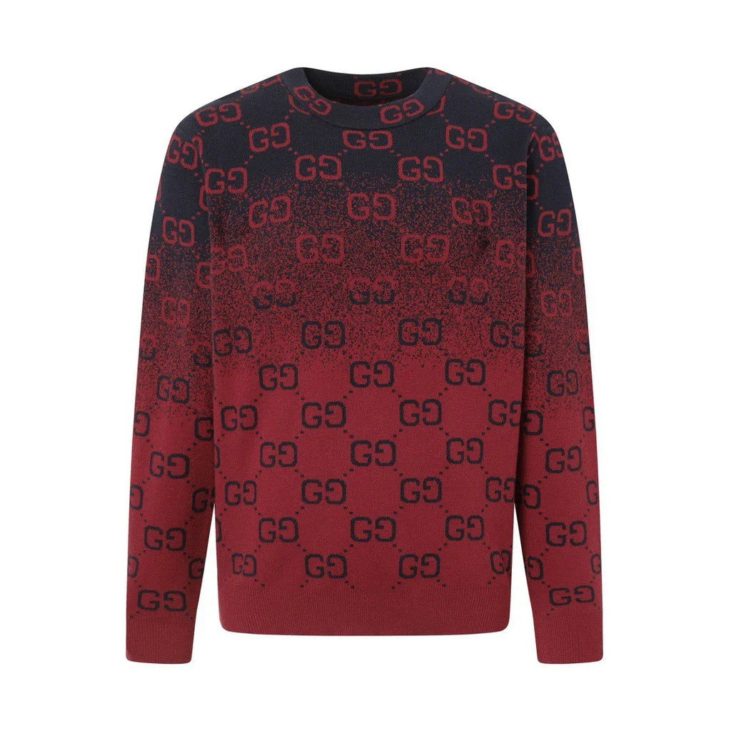 Knitted round neck sweater