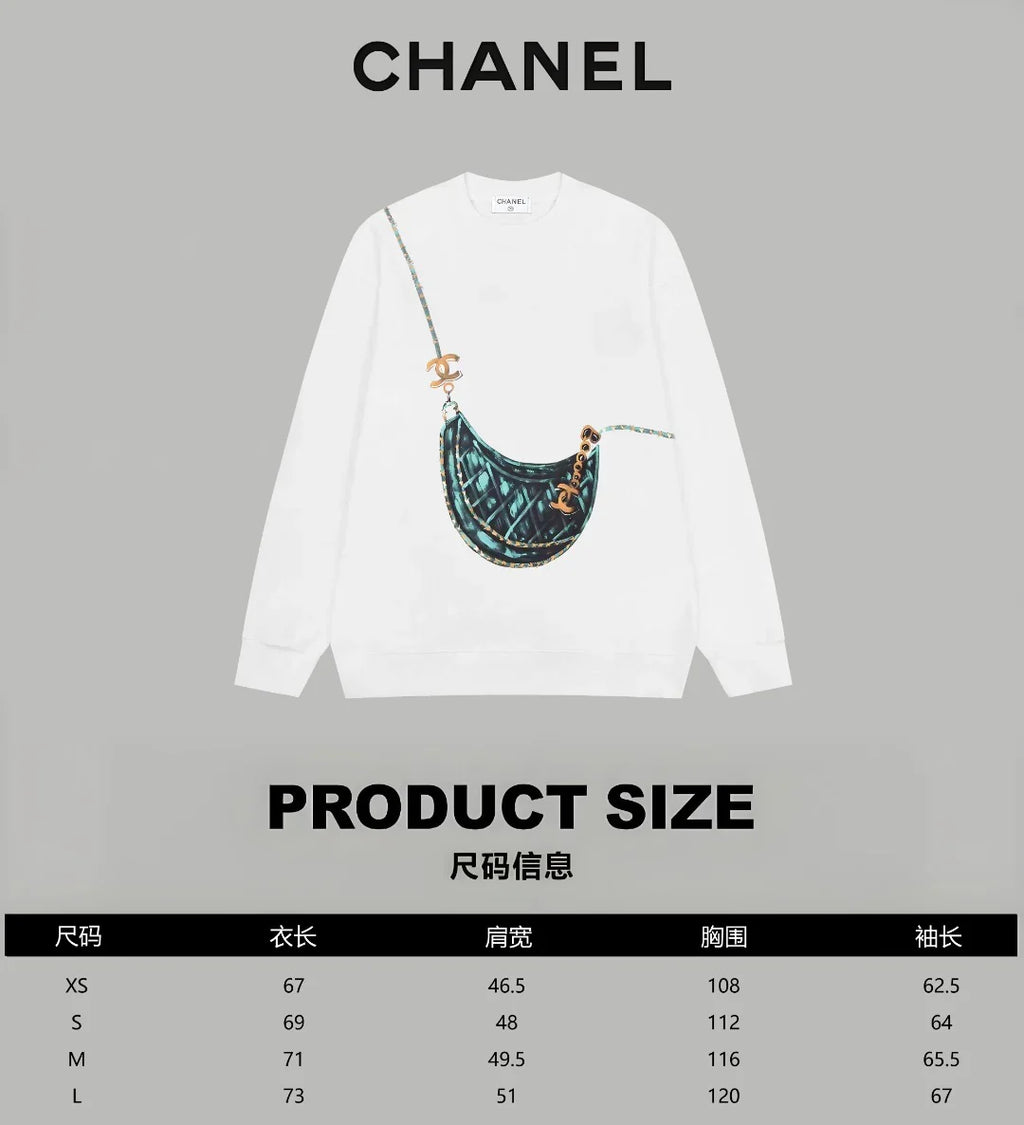 Printed looped long sleeved hoodie